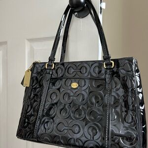 Black coach purse